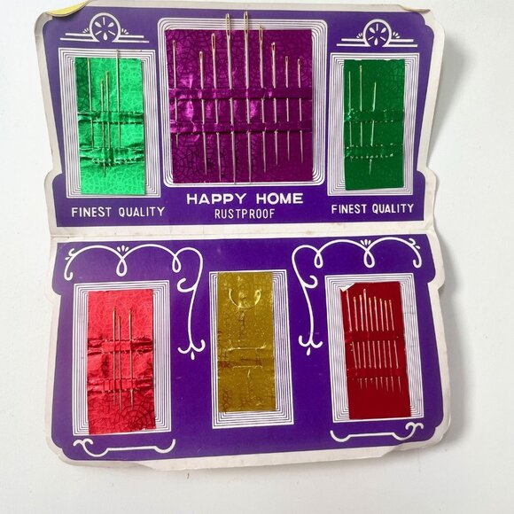 Sewing with Susan & Happy Home Vintage 1960s Needle Book Set of 2 collectible - Picture 4 of 9